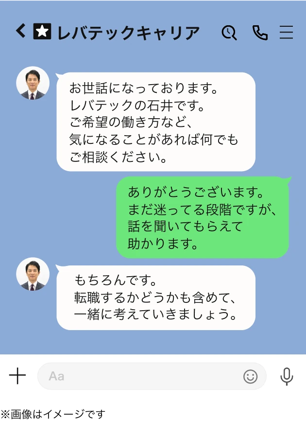 LINEで気軽に相談